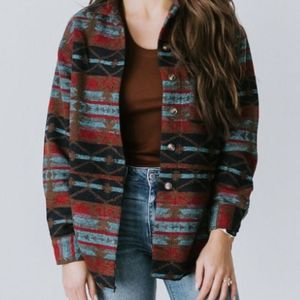 Women's Aztec Print Shacket